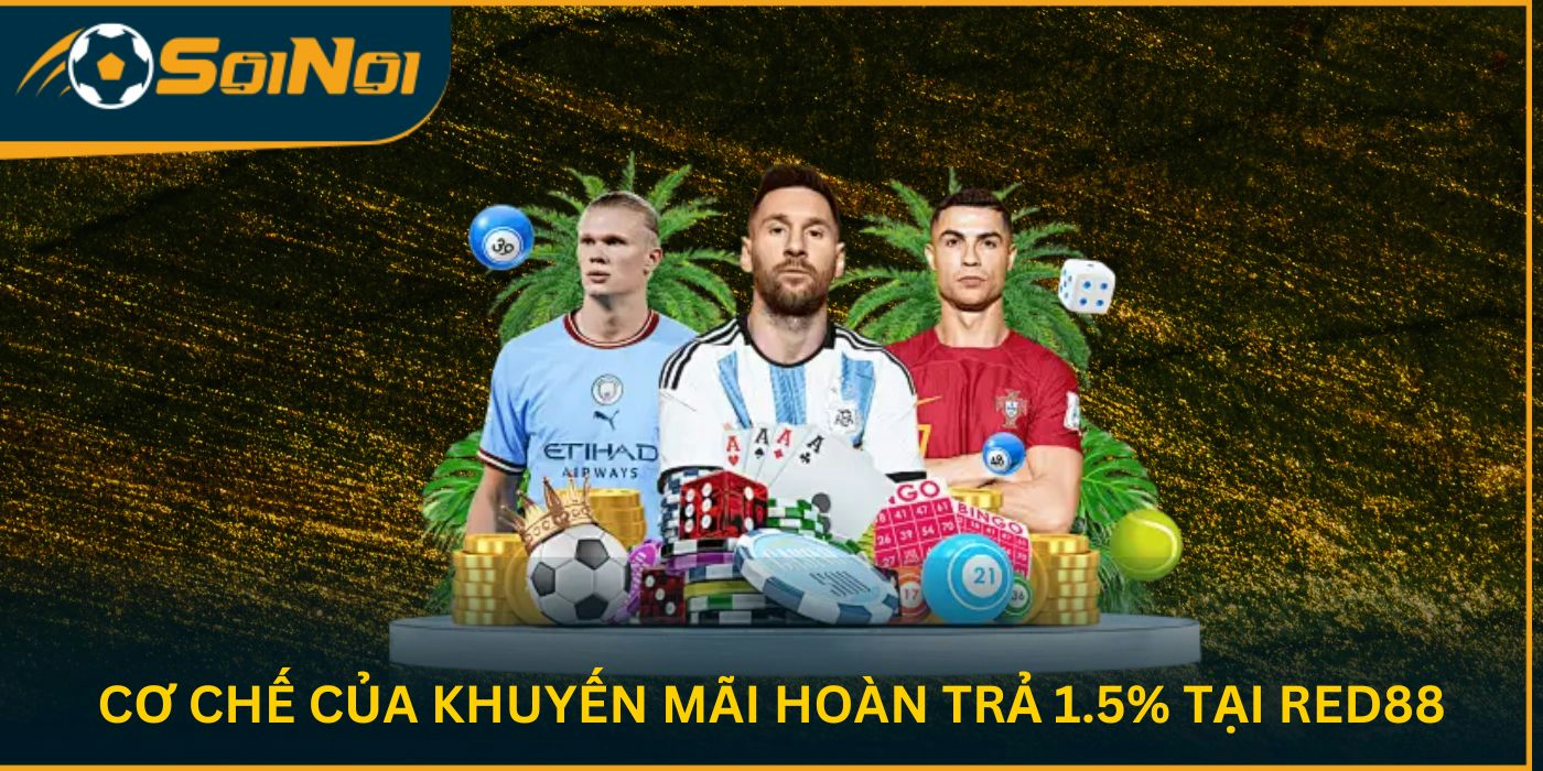 Cơ chế của khuyến mãi hoàn trả 1.5% tại Red88
