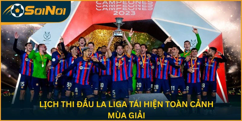 Lịch thi đấu La Liga tái hiện toàn cảnh mùa giải