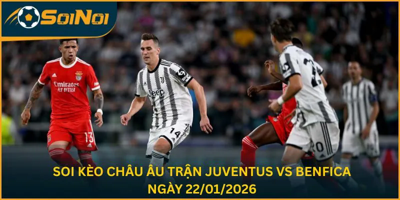 Soi kèo châu Âu trận Juventus vs Benfica ngày 22/01/2026