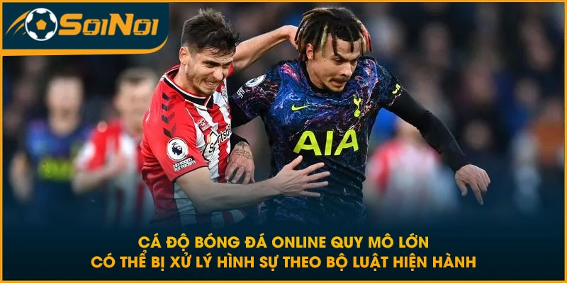 Cá độ bóng đá online quy mô lớn có thể bị xử lý hình sự theo bộ luật hiện hành