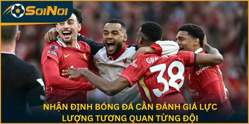 Nhận định bóng đá cần đánh giá lực lượng tương quan từng đội