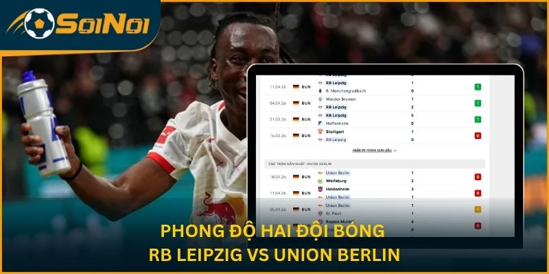 Phong đọ 2 đội bóng RB Leipzig vs Union Berlin