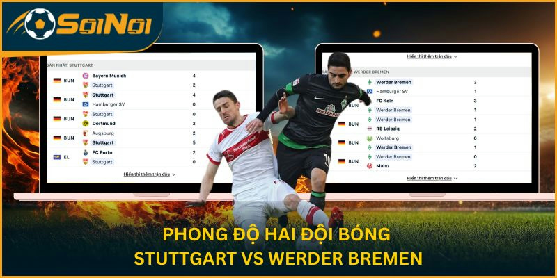 Phong đô hai đội bóng Stuttgart vs Werder Bremen