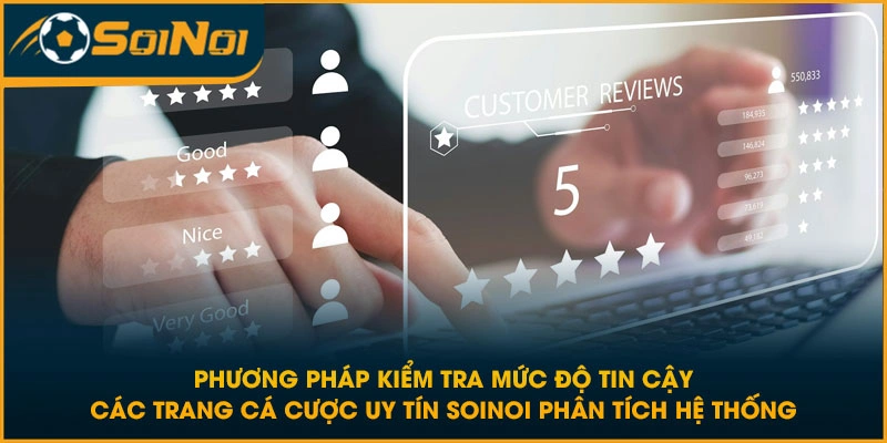 Phương pháp kiểm tra mức độ tin cậy các trang cá cược uy tín SoiNoi phân tích hệ thống