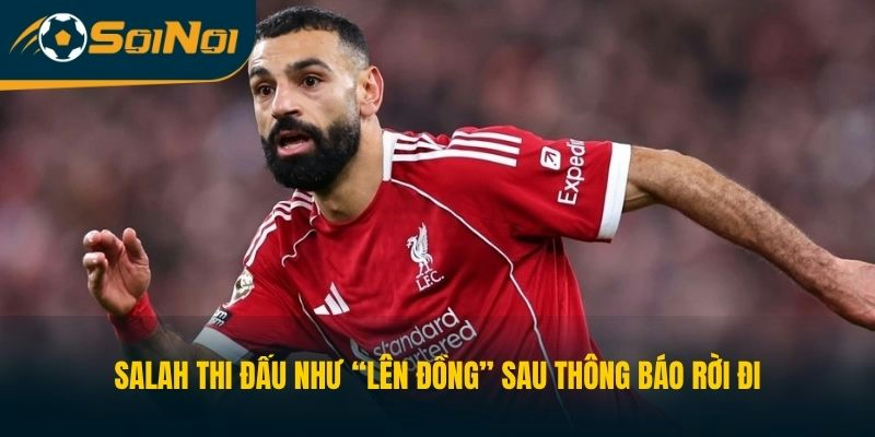 Salah thi đấu như “lên đồng” sau thông báo rời đi
