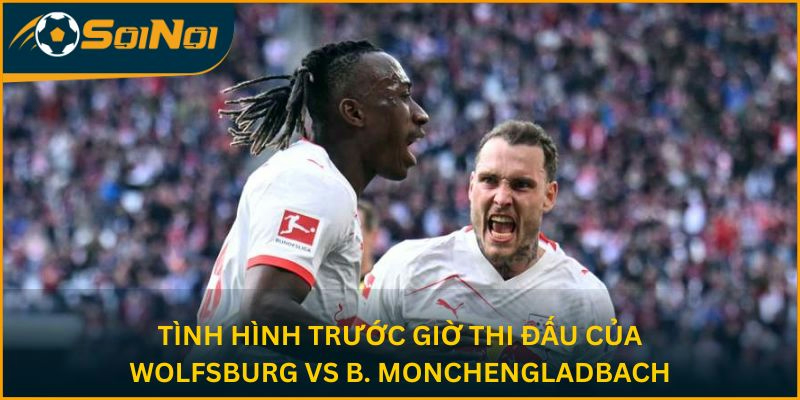 Tình hình trước giờ thi đấu của Wolfsburg vs B. Monchengladbach 