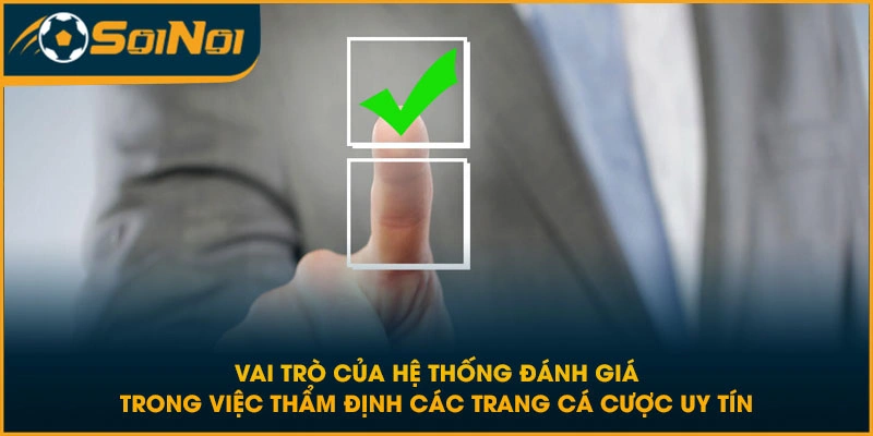 Vai trò của hệ thống đánh giá trong việc thẩm định các trang cá cược uy tín