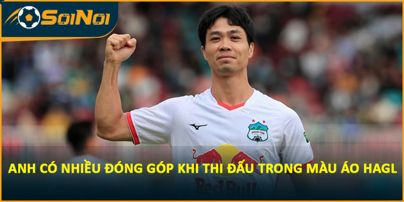 Anh có nhiều đóng góp khi thi đấu trong màu áo HAGL