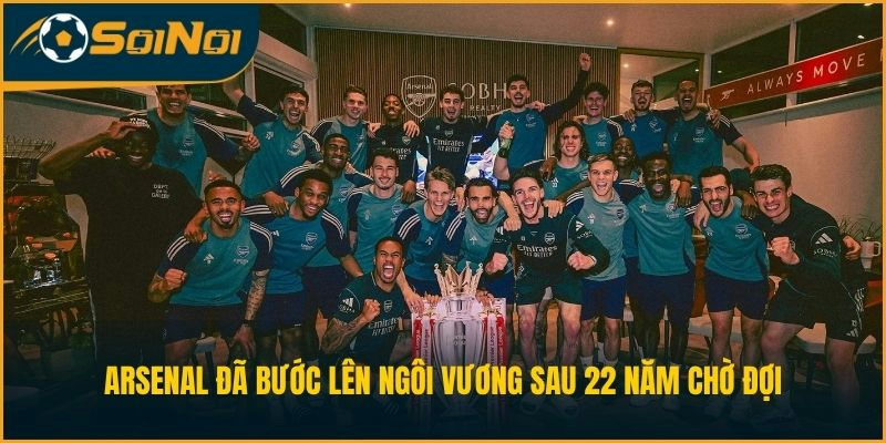 Arsenal đã bước lên ngôi vương sau 22 năm chờ đợi