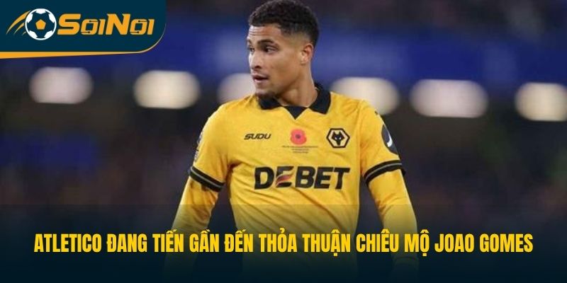 Atletico đang tiến gần đến thỏa thuận chiêu mộ Joao Gomes