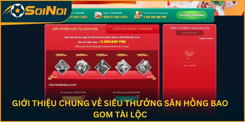 Giới thiệu chung về siêu thưởng săn hồng bao gom tài lộc