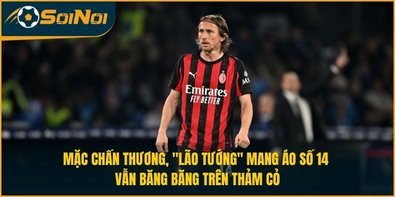 Mặc chấn thương, "lão tướng" mang áo số 14 vẫn băng băng trên thảm cỏ